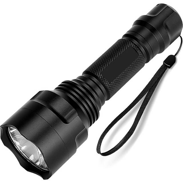 XANES Q5 350lm 200m Two-way Charging USB Port Rechargeable Flashlight & Mobile Phone Power Bank C8 LED Searchlight Tactical Torch
