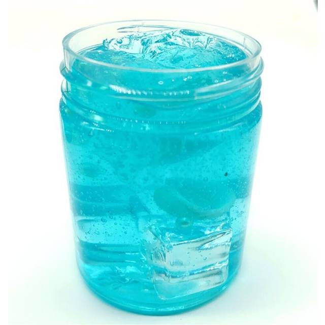 80ML Clear Crystal Slime With Shell Shark Decompression Mud DIY Gift Toy Stress Reliever