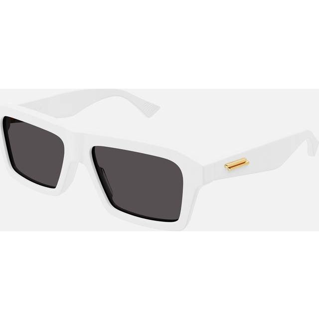 Bottega Veneta Acetate Oversized Square Sunglasses - White