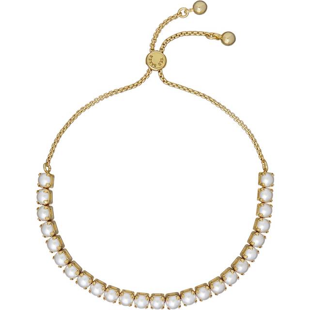 Ted Baker Perrmel Pearl Adjustable Tennis Bracelet, Gold/Pearl