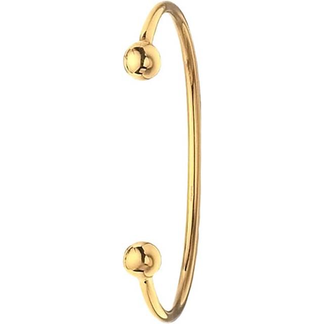 9ct Yellow Gold Torc Bangle BN116 - Solid Ladies' Bracelet, 12.1g Weight