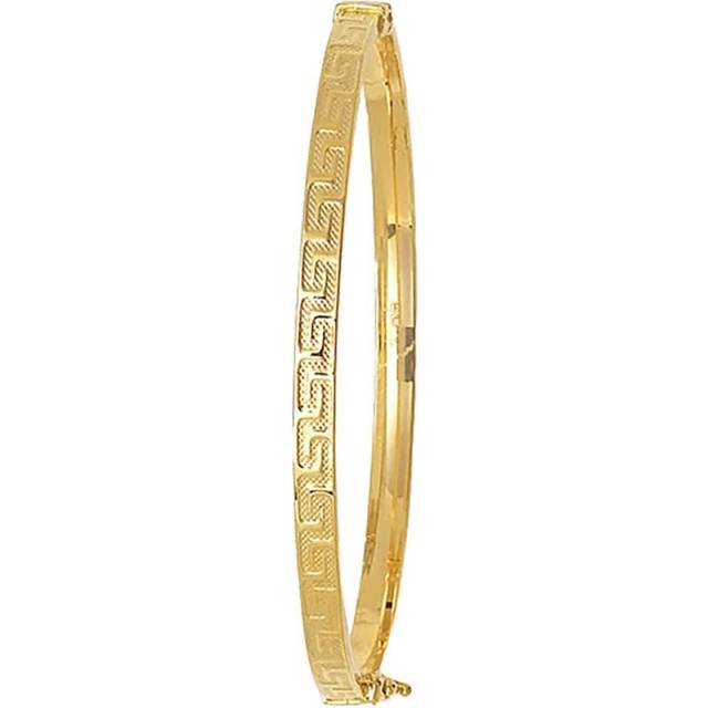 9CT Yellow Gold Greek Key Bangle