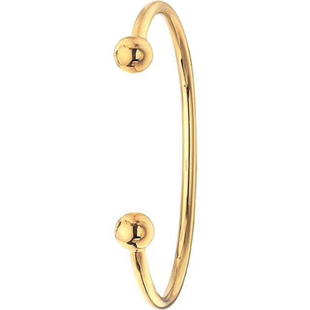 9CT Yellow Gold Men's Torc Bangle - Stylish & Solid Design - BN119