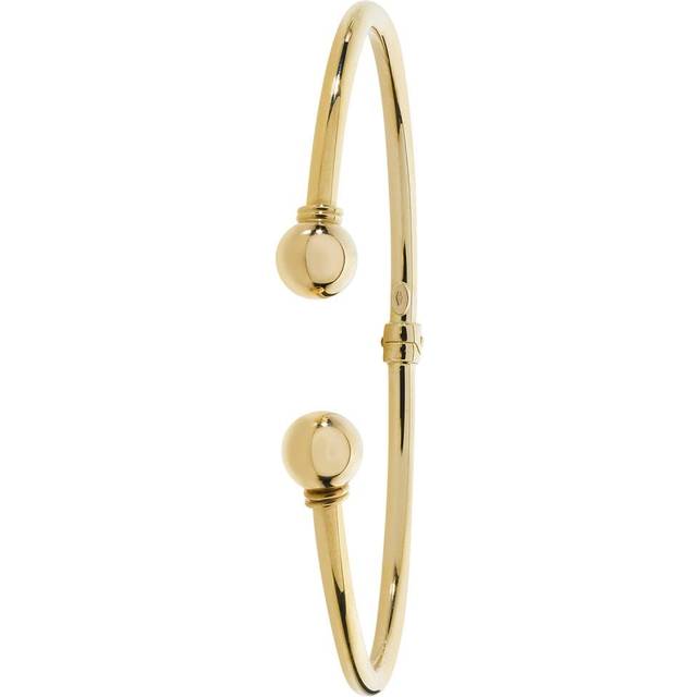 9ct Yellow Gold Ladies Torc Bangle with Hinged Design - BN388