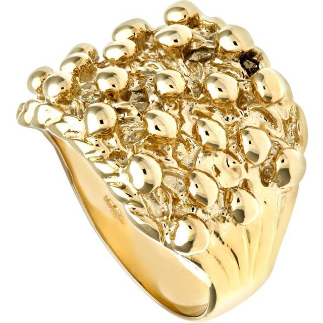 Diamant L'Eternel 9ct Yellow Gold Mens Keeper Ring - Size P (Rings)