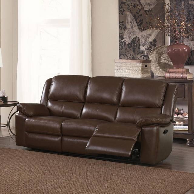 Colegrove 3 Seater Reclining Sofa - Brown (107cm H X 222cm W X 95cm D)