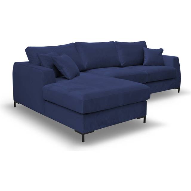 Inwood Upholstered Corner Sofa - Navy blue 100 % polyester (87cm H X 285cm W X 175cm D)