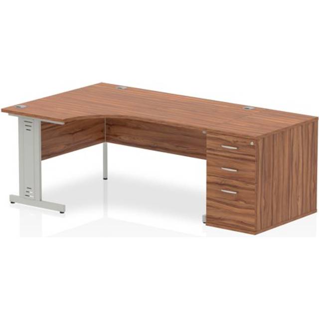 Impulse 1600 Left Hand Wire Managed Workstation 800 Pedestal