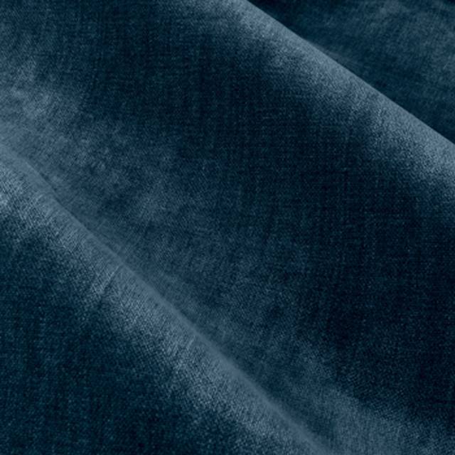 Yard Navy Heavy Chenille Velvet Eyelet Curtain 229 x 137cm - Yard Living - Blue - W 137 x D 229cm