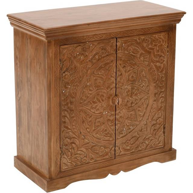 Artwork Mango Wood Sideboard With 2 Doors