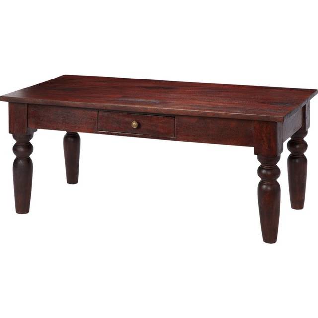 Jaipur Dark Mango Coffee Table - Solid Mango Wood - L55 x W45 x H110 cm