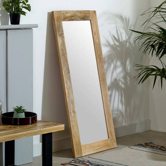 Brooklyn Surrey Solid Wood Frame Mirror Extra Long - Brown