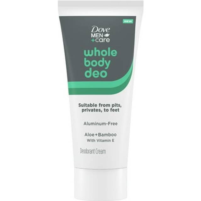 DOVE MEN + CARE Whole Body Deo Aluminum-Free Deodorant Cream Aloe + Bamboo Suitable from Pits  Privates  to Feet 2.5 fl oz
