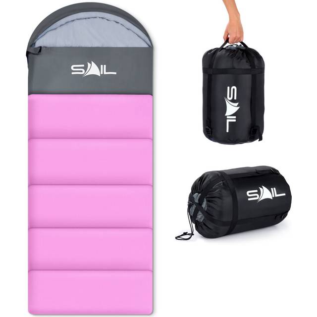 SAIL Sleeping Bag for 3-4 Season (400gsm) - Orange (1 Person)
