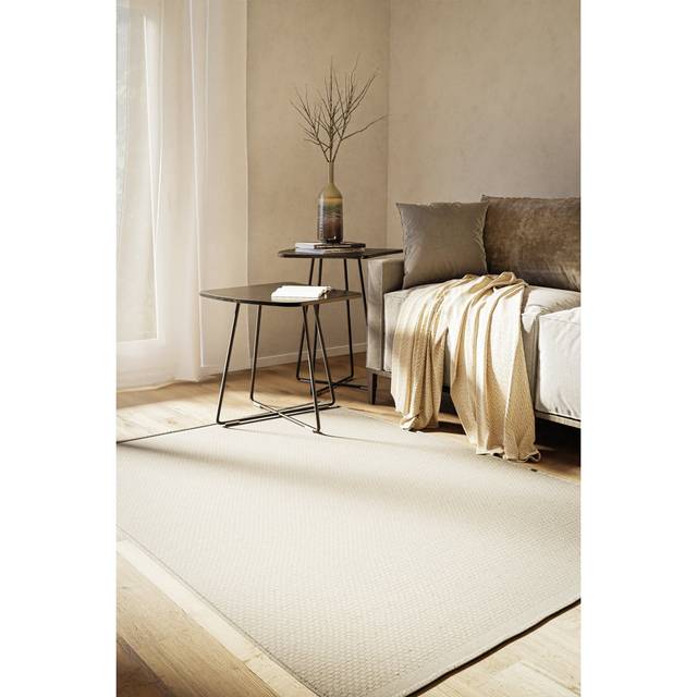 Hand Woven Hand Knotted Area Rug - Ivory;Cream (Rectangle 160 x 230cm)