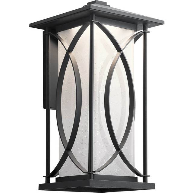 Kichler Ashbern Outdoor 1 Light Wall Lantern Textured Black IP44 - One Size
