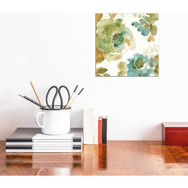 My Greenhouse Roses II by Lisa Audit - Wrapped Canvas Painting (30.48 cm H x 30.48 cm W)