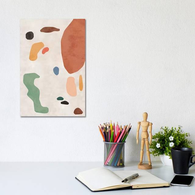 Organic Thin Shapes - Print - Wrapped Canvas (20.32 cm H x 30.48 cm W)