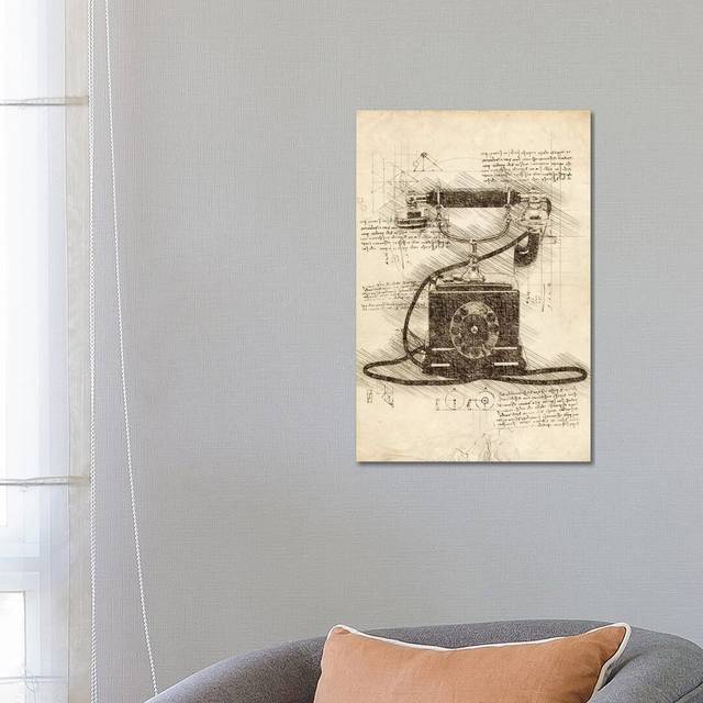 Old Telephone by Cornel Vlad - Wrapped Canvas Art Prints (66.04cm H x 45.72cm W)