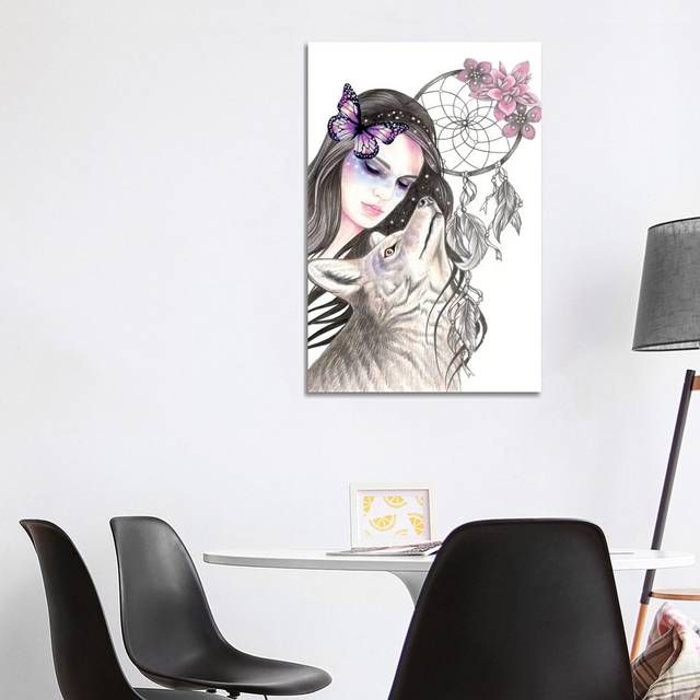 Dreamcatcher by Andrea Hrnjak - Wrapped Canvas Graphic Art (101.6cm H x 66.04cm W x 1.905cm D)