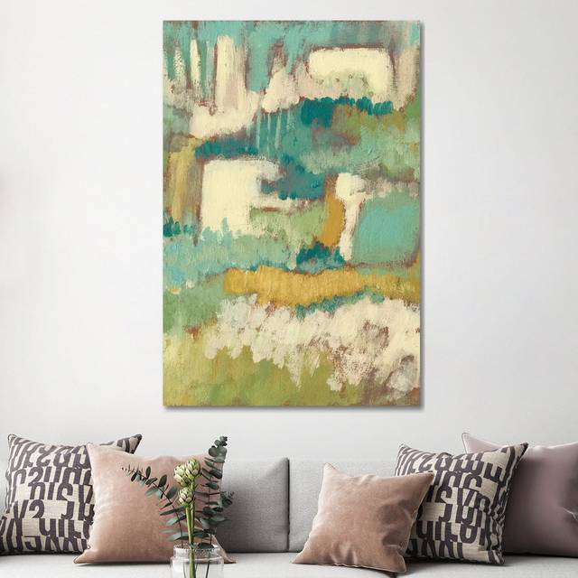 Elevated Garden II by Jennifer Goldberger - Wrapped Canvas Painting (152.4cm H x 101.6cm W x 3.81cm D)