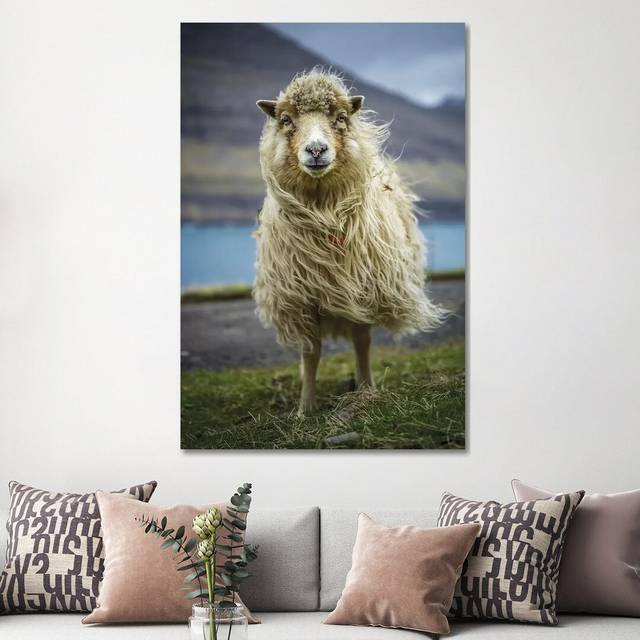 The Sheep by - Wrapped Canvas (152.4cm H x 101.6cm W)