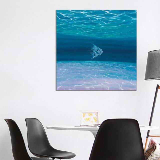 Blue Angels Blue Sea Gill Bustamante Bath & Laundry;Landscape & Nature;Nautical & Beach;Animals (93.98cm H x 93.98cm W x 3.81cm D)