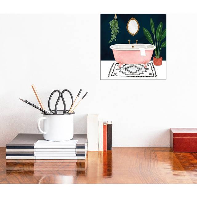 Boho Bath II by Victoria Borges - Wrapped Canvas Art Prints (30.48 cm H x 30.48 cm W)