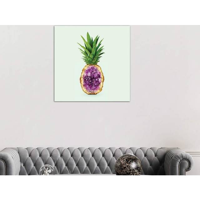 Pineapple Quartz by Paul Fuentes - Graphic Art Print on Canvas - No Framed (30.48cm H x 30.48cm W x 1.91cm D)