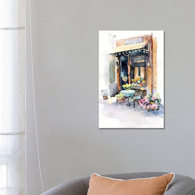 Small Shop by Marina Ignatova - Wrapped Canvas Painting (66.04cm H x 45.72cm W x 1.91cm D)