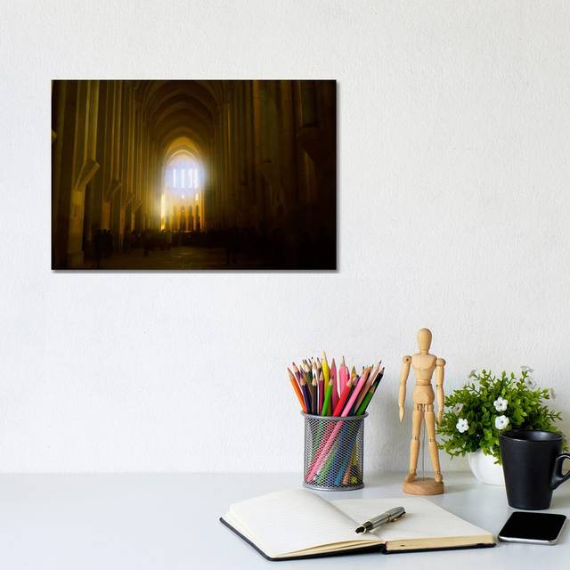 Group Of People In The Hallway Of A Cathedral, Alcobaca, Portugal (20.32 cm H x 30.48 cm W)