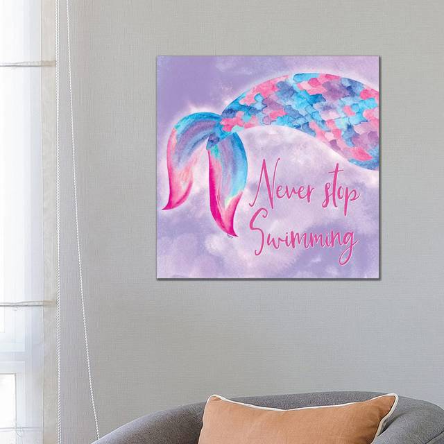 Mermaid Life II Pink/Purple (66.04 cm H x 66.04 cm W x 1.91 cm D)