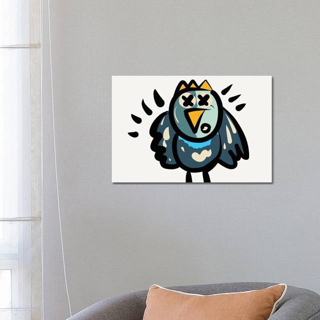 Alfred the Cool Bird by Emmanuel Signorino - Wrapped Canvas Painting (45.72cm H x 66.04cm W x 1.91cm D)