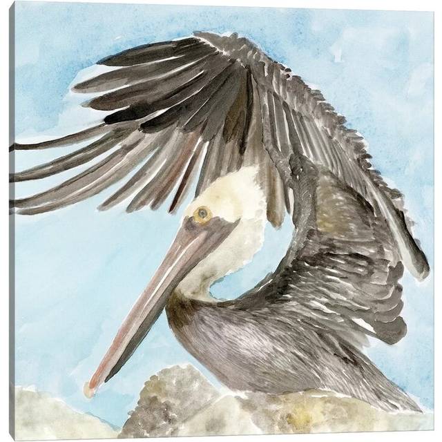 Soft Brown Pelican II (30.48cm H x 30.48cm W x 1.9cm D)