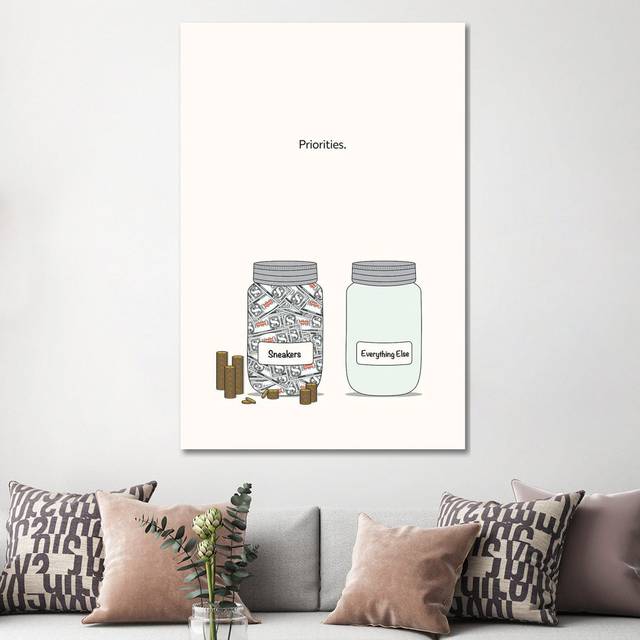 Sneaker Funds by avesix - Wrapped Canvas Rectangle Painting (152.5 cm H x 101.5 cm W)