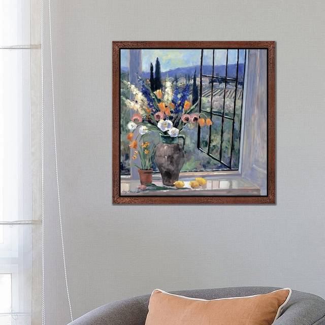 Tuscany Hillside II&#39; Painting - Brown Floater Framed (66.04 cm H x 66.04 cm W)
