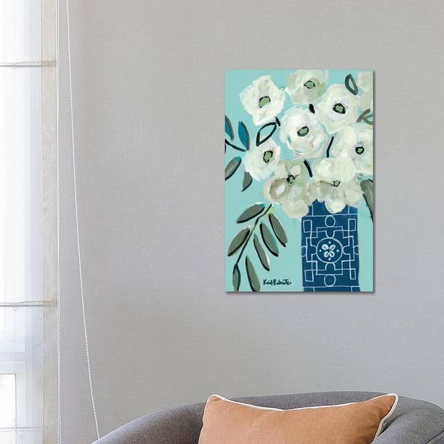 White Flowers For Patricia by - Wrapped Canvas (66.04cm H x 45.72cm W)