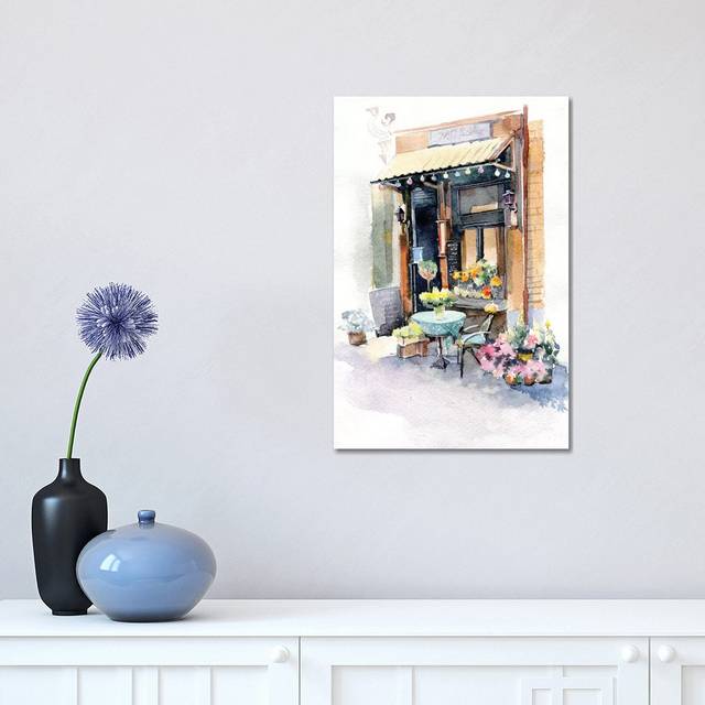 Small Shop by Marina Ignatova - Wrapped Canvas Painting (45.72cm H x 30.48cm W x 1.91cm D)