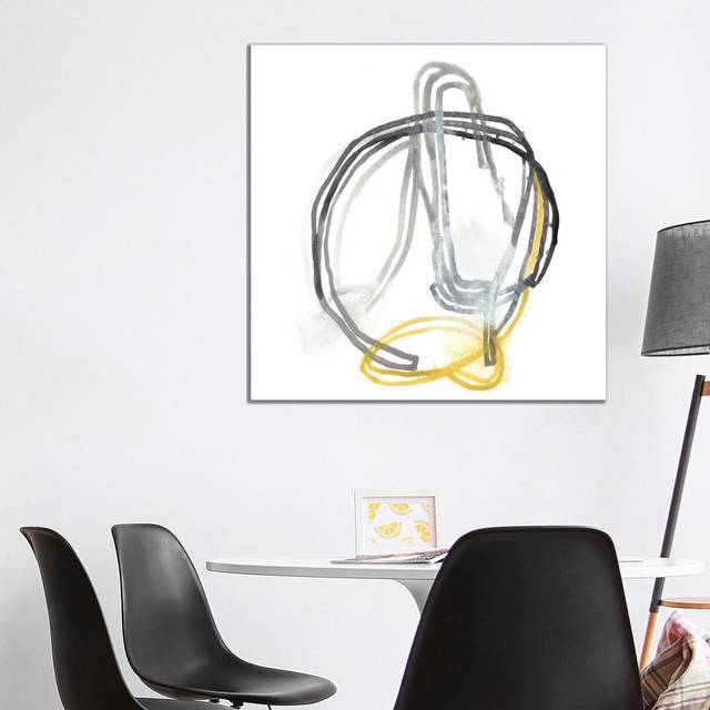 String Orbit IV by June Erica Vess - Wrapped Canvas Painting (93.98cm H x 93.98cm W x 3.81cm D)
