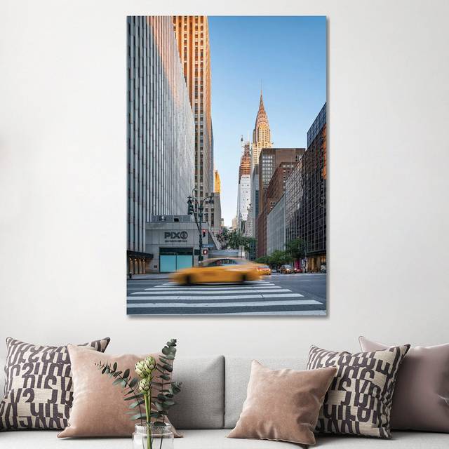 Chrysler Building at Sunrise, Midtown Manhattan by Jan Becke - Wrapped Canvas Photograph (152.5 cm H x 101.5 cm W)