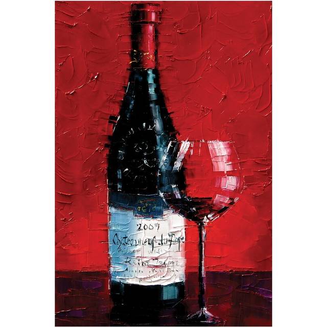 'Chateauneuf-Du-Pape' by Silvia Vassileva - Wrapped Canvas Painting Print (66.04 cm H x 45.72 cm W x 1.91 cm D)