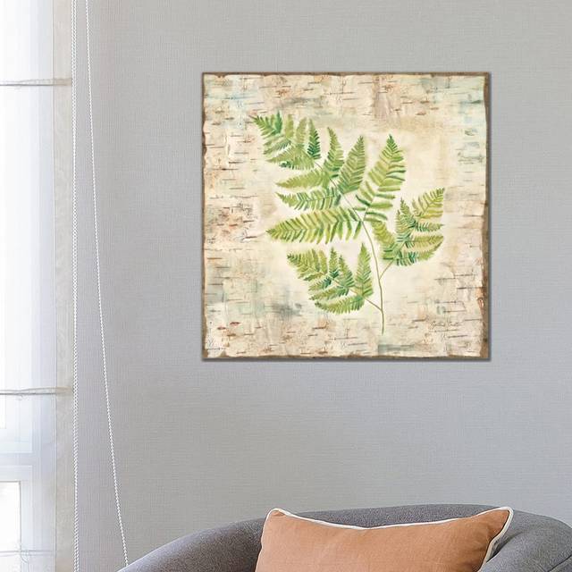 Birch Bark Ferns II (66.04cm H x 66.04cm W x 1.91cm D)