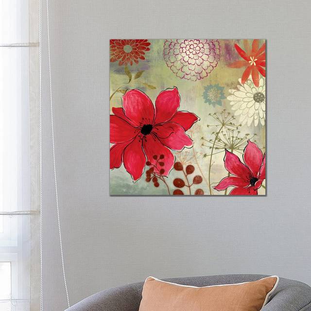 In the Garden I by Aimee Wilson - Wrapped Canvas Painting (66.04 cm H x 66.04 cm W x 1.91 cm D)