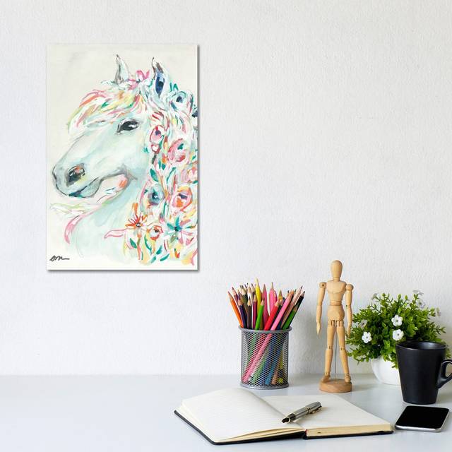 Pony Rose by Jessica Mingo - Wrapped Canvas Art Prints (30.48cm H x 20.32cm W x 1.9cm D)