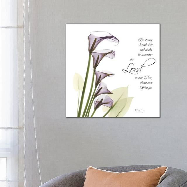 Calla Lilies Remember - Wrapped Canvas Painting (93.98 cm H x 93.98 cm W x 3.175 cm D)