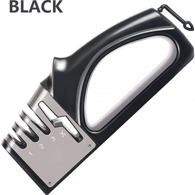 (a-Navy Blue choice) Knife Sharpener Scissors Sharpener Diamond Ceramic Sharpener Sharpening Stone Coarsegeinding Daily Sharpening Kitchen Gadgets