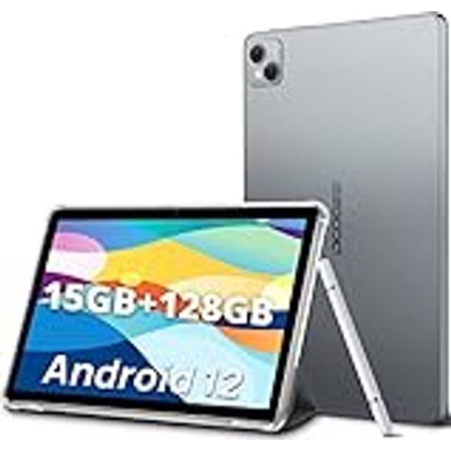 DOOGEE 10,1 tums pekplatta, T10 Android 12 Octa-Core 15 GB+128 GB (TF 1TB), 13MP+8MP kamera, 8 300 mAh TÜV-certifikat, dubbel 4G LTE/SIM-surfplatta, PC, 2 högtalare/GPS/typ C - grå
