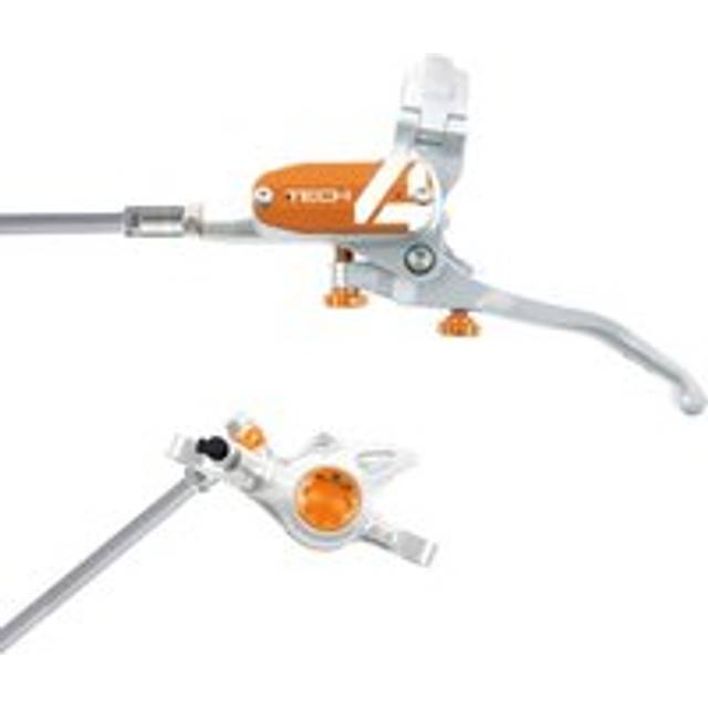 Hope Tech 4 X2 Brake Lever/Calliper Silver/Orange