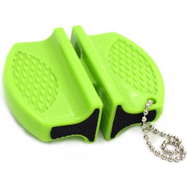 (a-green 1pc) Folding Knife Sharpener Double-sided Sharpener Diamond Stone Whetstone Bar Knife Scissors Polished Kitchen Sharpening Stick