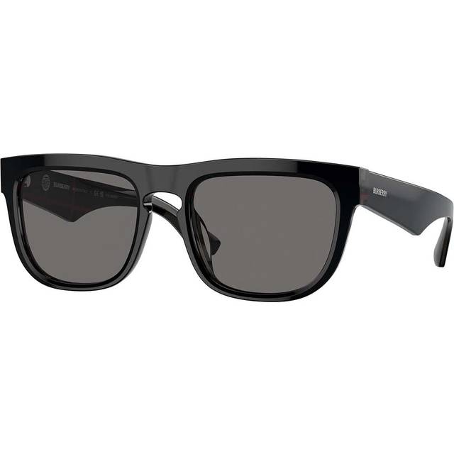 Burberry Man BE4431U  412181 Sunglasses Acetate Black Grey Squared Polarized